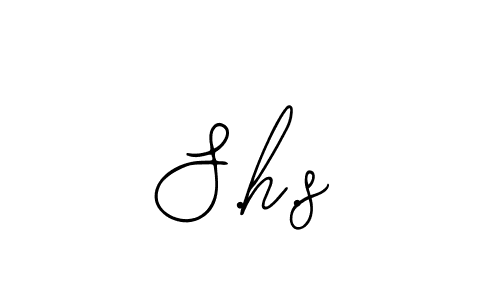 The best way (Bearetta-2O07w) to make a short signature is to pick only two or three words in your name. The name S.h.s include a total of six letters. For converting this name. S.h.s signature style 12 images and pictures png