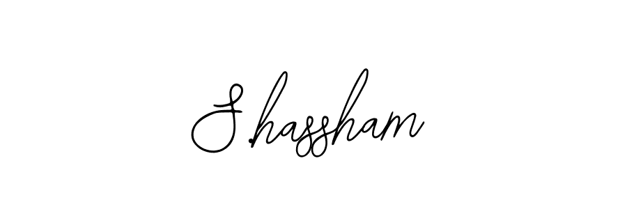 Make a short S.hassham signature style. Manage your documents anywhere anytime using Bearetta-2O07w. Create and add eSignatures, submit forms, share and send files easily. S.hassham signature style 12 images and pictures png