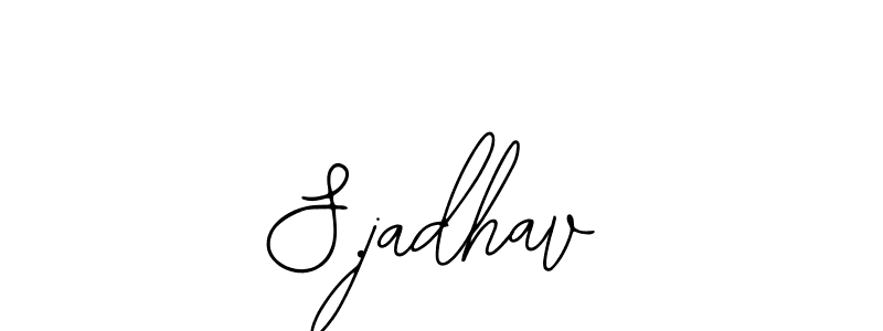 The best way (Bearetta-2O07w) to make a short signature is to pick only two or three words in your name. The name S.jadhav include a total of six letters. For converting this name. S.jadhav signature style 12 images and pictures png