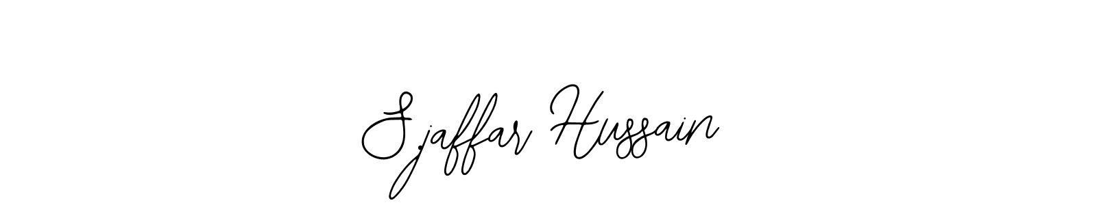 Make a beautiful signature design for name S.jaffar Hussain. With this signature (Bearetta-2O07w) style, you can create a handwritten signature for free. S.jaffar Hussain signature style 12 images and pictures png