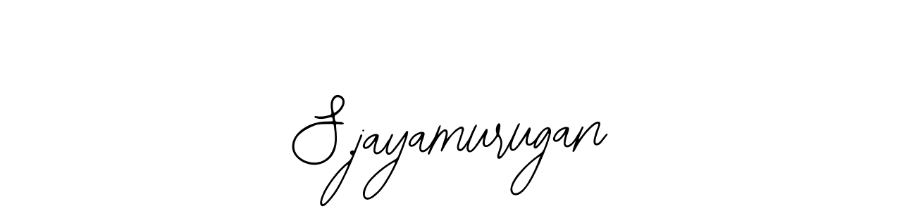 How to make S.jayamurugan name signature. Use Bearetta-2O07w style for creating short signs online. This is the latest handwritten sign. S.jayamurugan signature style 12 images and pictures png