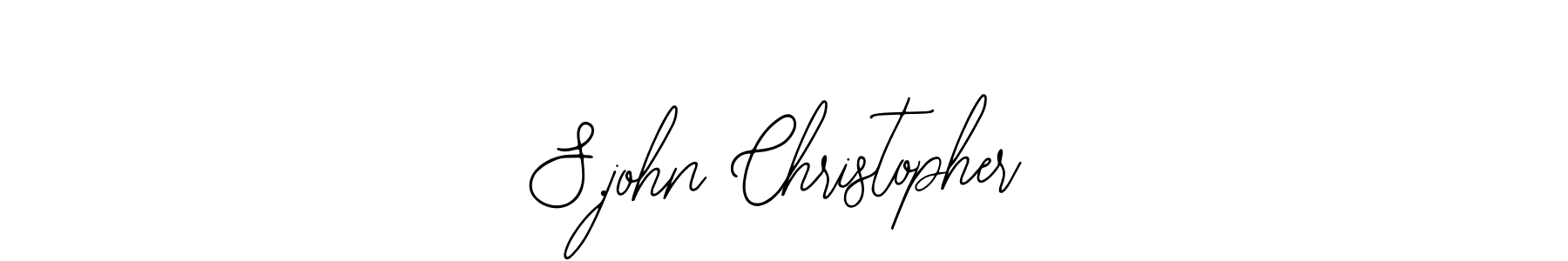 Create a beautiful signature design for name S.john Christopher. With this signature (Bearetta-2O07w) fonts, you can make a handwritten signature for free. S.john Christopher signature style 12 images and pictures png