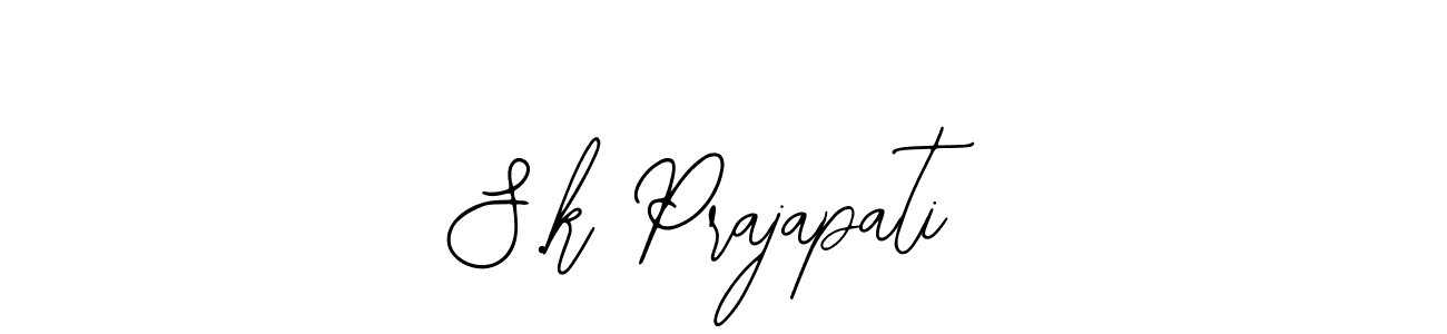 if you are searching for the best signature style for your name S.k Prajapati. so please give up your signature search. here we have designed multiple signature styles  using Bearetta-2O07w. S.k Prajapati signature style 12 images and pictures png