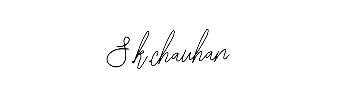 Design your own signature with our free online signature maker. With this signature software, you can create a handwritten (Bearetta-2O07w) signature for name S.k.chauhan. S.k.chauhan signature style 12 images and pictures png