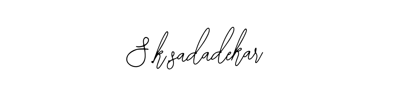 It looks lik you need a new signature style for name S.k.sadadekar. Design unique handwritten (Bearetta-2O07w) signature with our free signature maker in just a few clicks. S.k.sadadekar signature style 12 images and pictures png