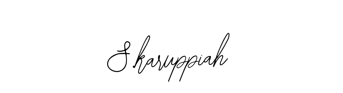 Design your own signature with our free online signature maker. With this signature software, you can create a handwritten (Bearetta-2O07w) signature for name S.karuppiah. S.karuppiah signature style 12 images and pictures png