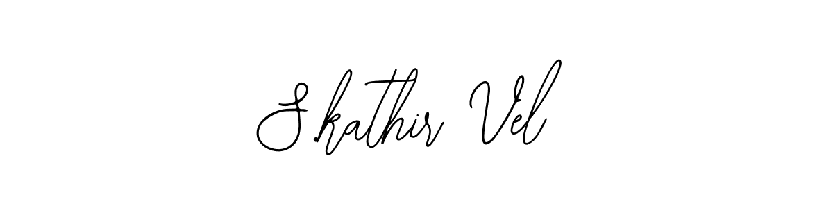 Create a beautiful signature design for name S.kathir Vel. With this signature (Bearetta-2O07w) fonts, you can make a handwritten signature for free. S.kathir Vel signature style 12 images and pictures png