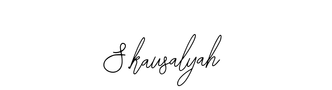 Best and Professional Signature Style for S.kausalyah. Bearetta-2O07w Best Signature Style Collection. S.kausalyah signature style 12 images and pictures png