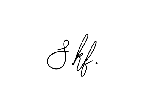 if you are searching for the best signature style for your name S.kf.. so please give up your signature search. here we have designed multiple signature styles  using Bearetta-2O07w. S.kf. signature style 12 images and pictures png