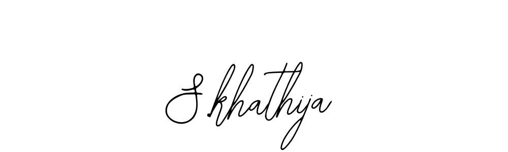 S.khathija stylish signature style. Best Handwritten Sign (Bearetta-2O07w) for my name. Handwritten Signature Collection Ideas for my name S.khathija. S.khathija signature style 12 images and pictures png