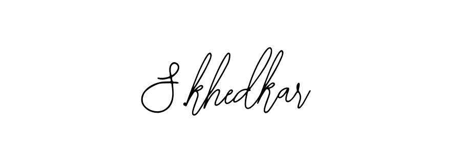 The best way (Bearetta-2O07w) to make a short signature is to pick only two or three words in your name. The name S.khedkar include a total of six letters. For converting this name. S.khedkar signature style 12 images and pictures png
