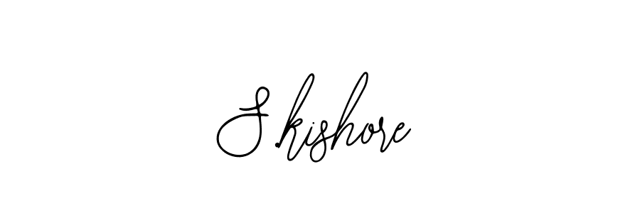 The best way (Bearetta-2O07w) to make a short signature is to pick only two or three words in your name. The name S.kishore include a total of six letters. For converting this name. S.kishore signature style 12 images and pictures png