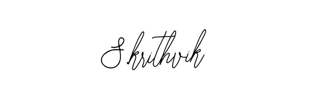 if you are searching for the best signature style for your name S.krithvik. so please give up your signature search. here we have designed multiple signature styles  using Bearetta-2O07w. S.krithvik signature style 12 images and pictures png