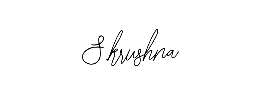 Make a beautiful signature design for name S.krushna. With this signature (Bearetta-2O07w) style, you can create a handwritten signature for free. S.krushna signature style 12 images and pictures png
