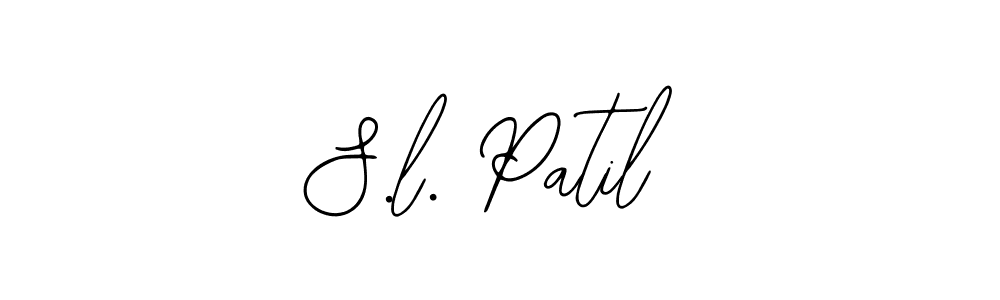 Make a beautiful signature design for name S.l. Patil. With this signature (Bearetta-2O07w) style, you can create a handwritten signature for free. S.l. Patil signature style 12 images and pictures png