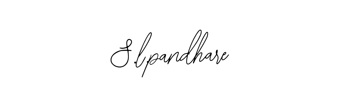 Create a beautiful signature design for name S.l.pandhare. With this signature (Bearetta-2O07w) fonts, you can make a handwritten signature for free. S.l.pandhare signature style 12 images and pictures png