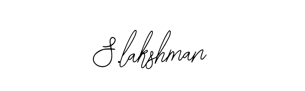 Use a signature maker to create a handwritten signature online. With this signature software, you can design (Bearetta-2O07w) your own signature for name S.lakshman. S.lakshman signature style 12 images and pictures png