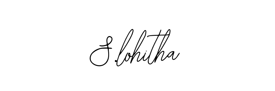 You should practise on your own different ways (Bearetta-2O07w) to write your name (S.lohitha) in signature. don't let someone else do it for you. S.lohitha signature style 12 images and pictures png