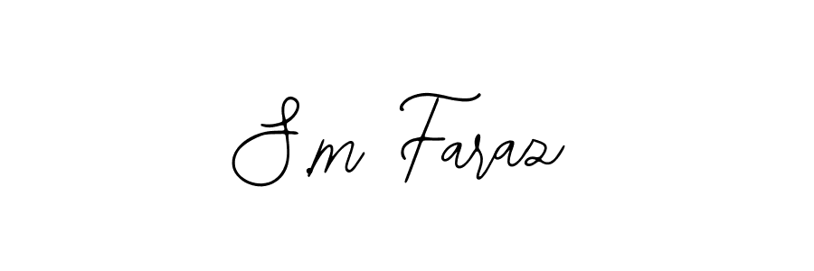 You should practise on your own different ways (Bearetta-2O07w) to write your name (S.m Faraz) in signature. don't let someone else do it for you. S.m Faraz signature style 12 images and pictures png