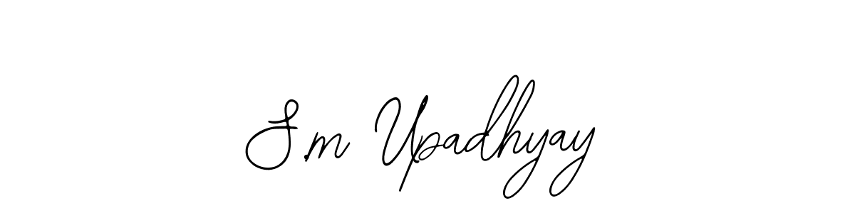 How to Draw S.m Upadhyay signature style? Bearetta-2O07w is a latest design signature styles for name S.m Upadhyay. S.m Upadhyay signature style 12 images and pictures png