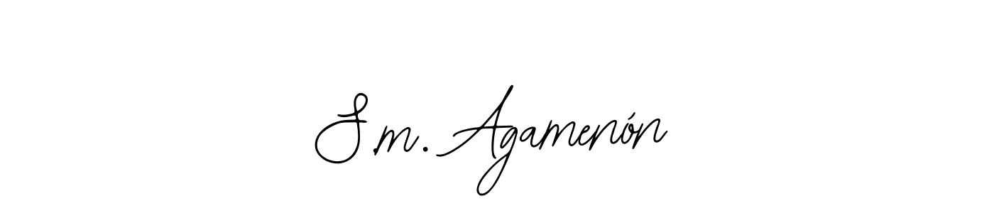 How to make S.m. Agamenón signature? Bearetta-2O07w is a professional autograph style. Create handwritten signature for S.m. Agamenón name. S.m. Agamenón signature style 12 images and pictures png