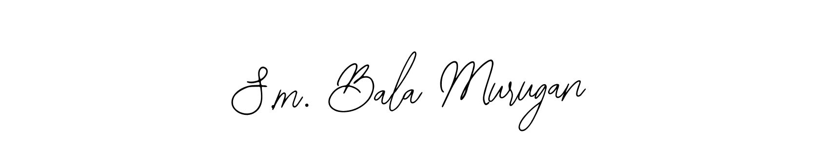 Create a beautiful signature design for name S.m. Bala Murugan. With this signature (Bearetta-2O07w) fonts, you can make a handwritten signature for free. S.m. Bala Murugan signature style 12 images and pictures png