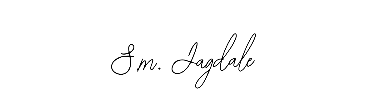 Also You can easily find your signature by using the search form. We will create S.m. Jagdale name handwritten signature images for you free of cost using Bearetta-2O07w sign style. S.m. Jagdale signature style 12 images and pictures png