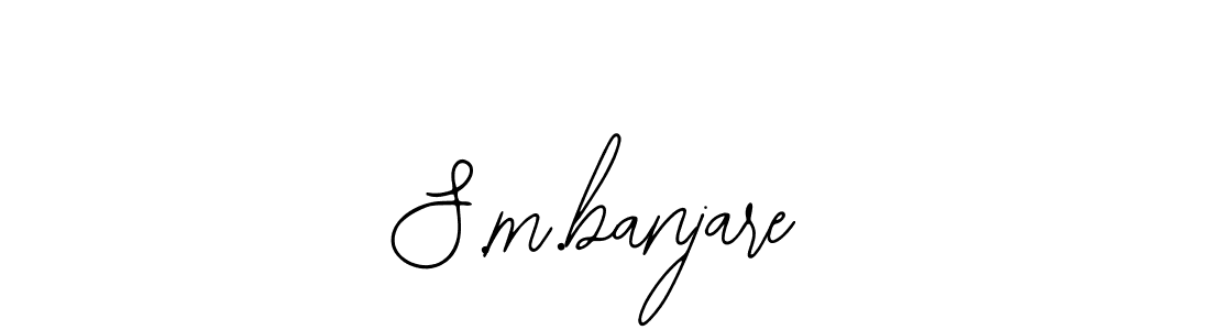 S.m.banjare stylish signature style. Best Handwritten Sign (Bearetta-2O07w) for my name. Handwritten Signature Collection Ideas for my name S.m.banjare. S.m.banjare signature style 12 images and pictures png