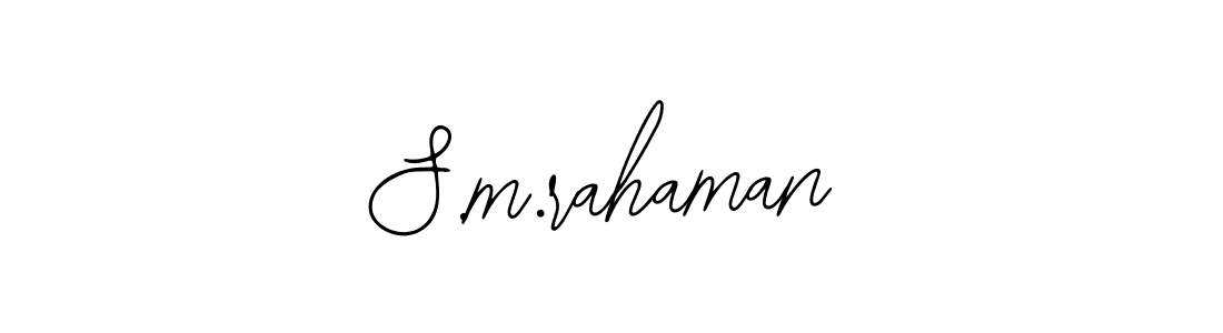 You should practise on your own different ways (Bearetta-2O07w) to write your name (S.m.rahaman) in signature. don't let someone else do it for you. S.m.rahaman signature style 12 images and pictures png