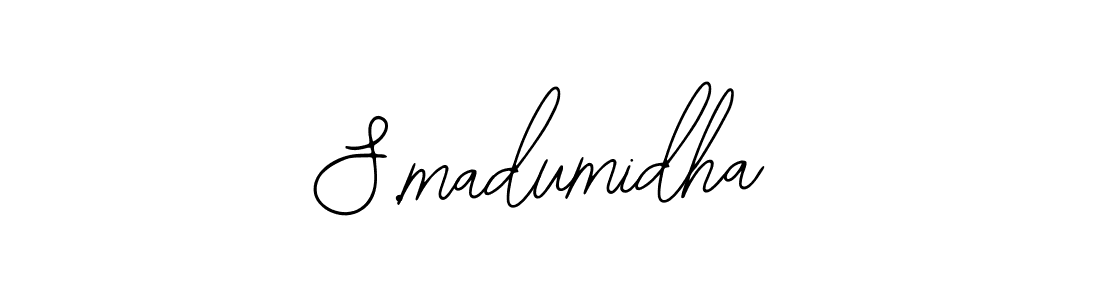 if you are searching for the best signature style for your name S.madumidha. so please give up your signature search. here we have designed multiple signature styles  using Bearetta-2O07w. S.madumidha signature style 12 images and pictures png