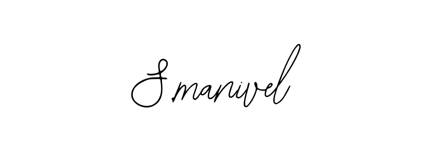 You should practise on your own different ways (Bearetta-2O07w) to write your name (S.manivel) in signature. don't let someone else do it for you. S.manivel signature style 12 images and pictures png