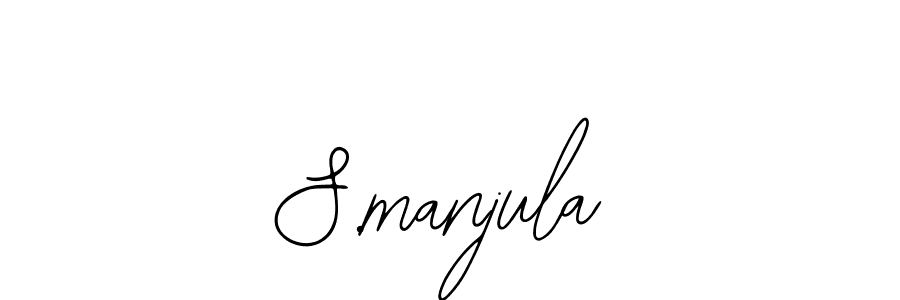 How to Draw S.manjula signature style? Bearetta-2O07w is a latest design signature styles for name S.manjula. S.manjula signature style 12 images and pictures png