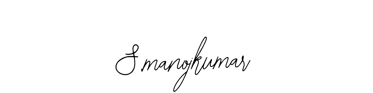 Create a beautiful signature design for name S.manojkumar. With this signature (Bearetta-2O07w) fonts, you can make a handwritten signature for free. S.manojkumar signature style 12 images and pictures png