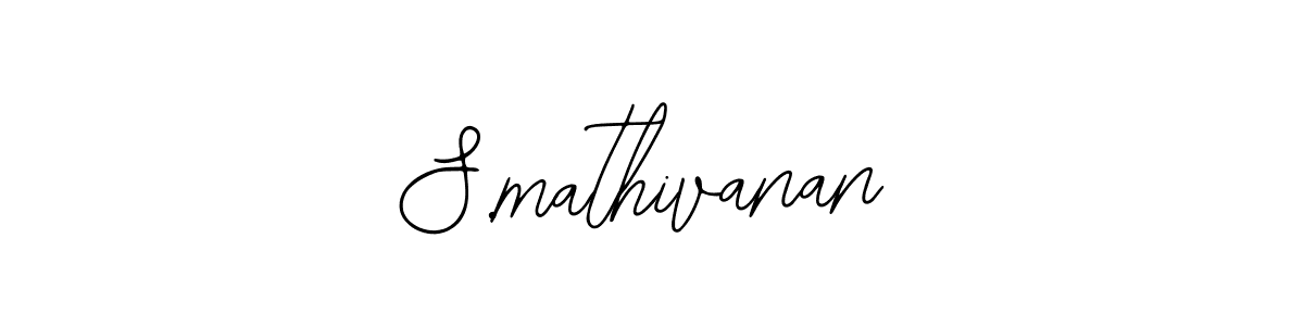 Design your own signature with our free online signature maker. With this signature software, you can create a handwritten (Bearetta-2O07w) signature for name S.mathivanan. S.mathivanan signature style 12 images and pictures png