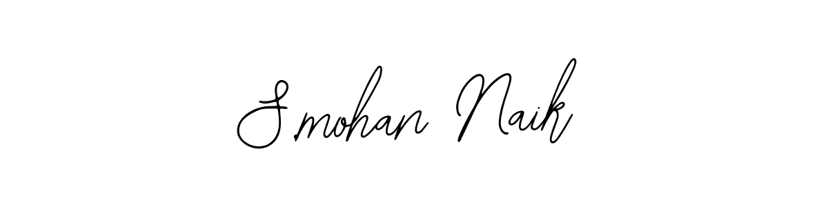 Use a signature maker to create a handwritten signature online. With this signature software, you can design (Bearetta-2O07w) your own signature for name S.mohan Naik. S.mohan Naik signature style 12 images and pictures png