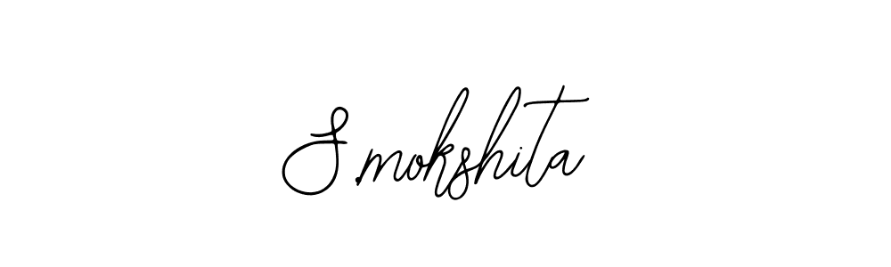 You should practise on your own different ways (Bearetta-2O07w) to write your name (S.mokshita) in signature. don't let someone else do it for you. S.mokshita signature style 12 images and pictures png