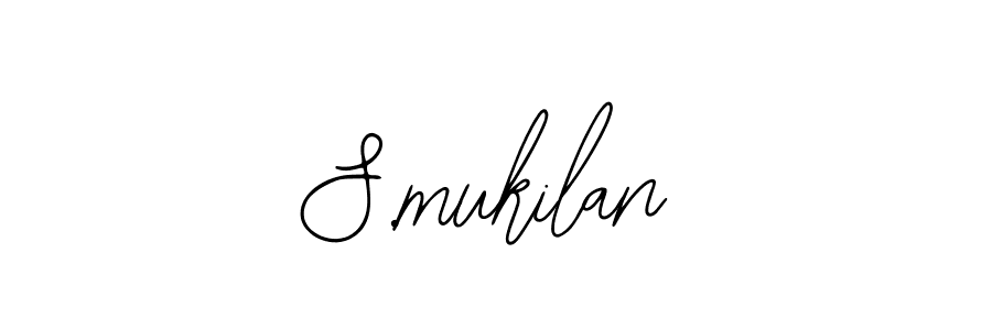 Use a signature maker to create a handwritten signature online. With this signature software, you can design (Bearetta-2O07w) your own signature for name S.mukilan. S.mukilan signature style 12 images and pictures png