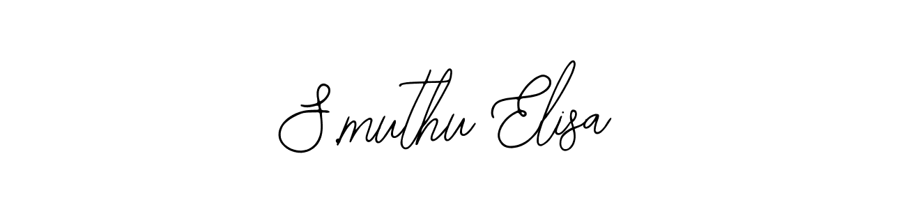 Also we have S.muthu Elisa name is the best signature style. Create professional handwritten signature collection using Bearetta-2O07w autograph style. S.muthu Elisa signature style 12 images and pictures png