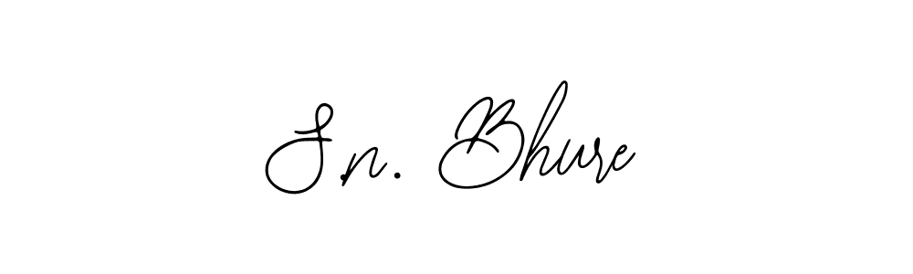 S.n. Bhure stylish signature style. Best Handwritten Sign (Bearetta-2O07w) for my name. Handwritten Signature Collection Ideas for my name S.n. Bhure. S.n. Bhure signature style 12 images and pictures png
