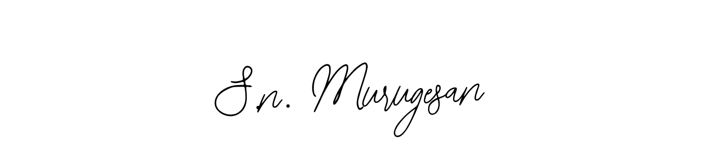 if you are searching for the best signature style for your name S.n. Murugesan. so please give up your signature search. here we have designed multiple signature styles  using Bearetta-2O07w. S.n. Murugesan signature style 12 images and pictures png