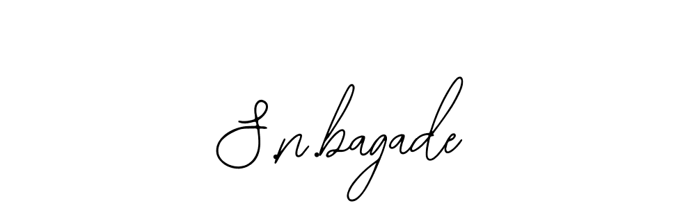 if you are searching for the best signature style for your name S.n.bagade. so please give up your signature search. here we have designed multiple signature styles  using Bearetta-2O07w. S.n.bagade signature style 12 images and pictures png