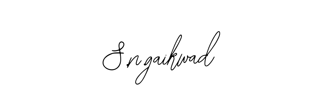 You should practise on your own different ways (Bearetta-2O07w) to write your name (S.n.gaikwad) in signature. don't let someone else do it for you. S.n.gaikwad signature style 12 images and pictures png