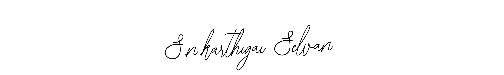 How to Draw S.n.karthigai Selvan signature style? Bearetta-2O07w is a latest design signature styles for name S.n.karthigai Selvan. S.n.karthigai Selvan signature style 12 images and pictures png