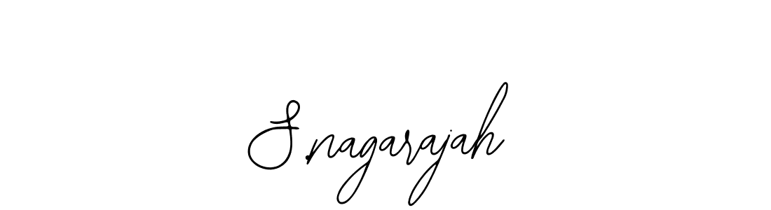 How to make S.nagarajah name signature. Use Bearetta-2O07w style for creating short signs online. This is the latest handwritten sign. S.nagarajah signature style 12 images and pictures png