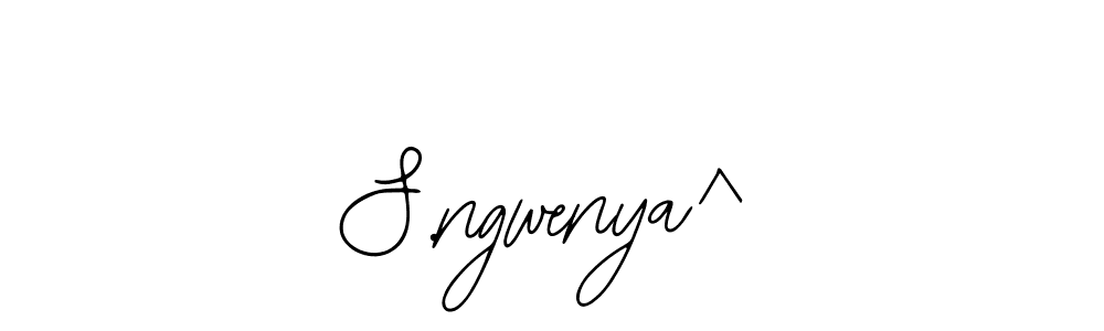 Also You can easily find your signature by using the search form. We will create S.ngwenya^ name handwritten signature images for you free of cost using Bearetta-2O07w sign style. S.ngwenya^ signature style 12 images and pictures png