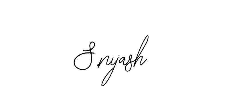 Design your own signature with our free online signature maker. With this signature software, you can create a handwritten (Bearetta-2O07w) signature for name S.nijash. S.nijash signature style 12 images and pictures png