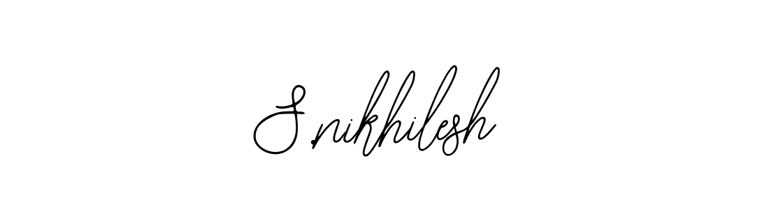 Make a beautiful signature design for name S.nikhilesh. Use this online signature maker to create a handwritten signature for free. S.nikhilesh signature style 12 images and pictures png