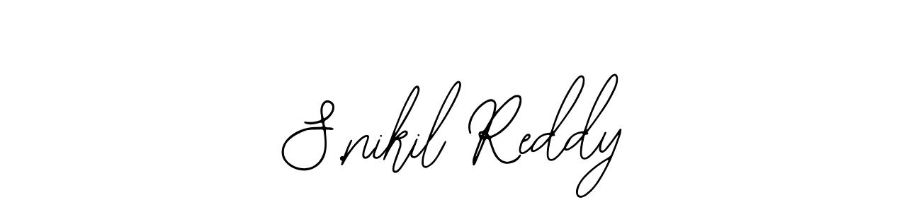 This is the best signature style for the S.nikil Reddy name. Also you like these signature font (Bearetta-2O07w). Mix name signature. S.nikil Reddy signature style 12 images and pictures png