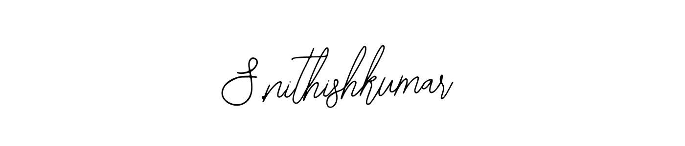 This is the best signature style for the S.nithishkumar name. Also you like these signature font (Bearetta-2O07w). Mix name signature. S.nithishkumar signature style 12 images and pictures png