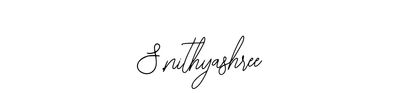 Create a beautiful signature design for name S.nithyashree. With this signature (Bearetta-2O07w) fonts, you can make a handwritten signature for free. S.nithyashree signature style 12 images and pictures png